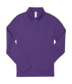 Dames Polo Lange Mouw B&C PW462 Meta Lilac